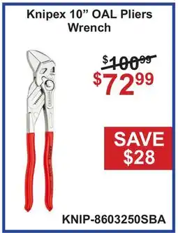 Atlas Tools & Machinery Knipex 10 OAL Pliers Wrench offer