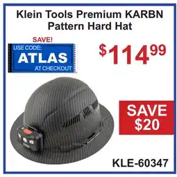 Atlas Tools & Machinery Klein Tools Premium KARBN Pattern Hard Hat offer