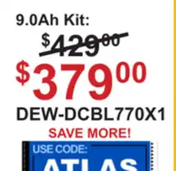 Atlas Tools & Machinery DEWALT 60V MAX FLEXVOLT 423 CFM Brushless Handheld Blower offer