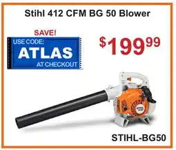Atlas Tools & Machinery Stihl 412 CFM BG 50 Blower offer
