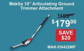 Atlas Tools & Machinery Makita 10 Articulating Ground Trimmer Attachment offer