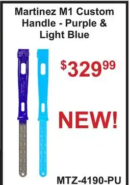 Atlas Tools & Machinery Martinez M1 Custom Handle - Purple & Light Blue offer