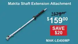 Atlas Tools & Machinery Makita Shaft Extension Attachment offer