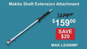 Atlas Tools & Machinery Makita Shaft Extension Attachment offer