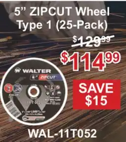Atlas Tools & Machinery 5 ZIPCUT Wheel Type 1 (25-Pack) offer