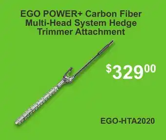 Atlas Tools & Machinery EGO POWER+ Carbon Fiber Multi-Head System Hedge Trimmer Attachment offer