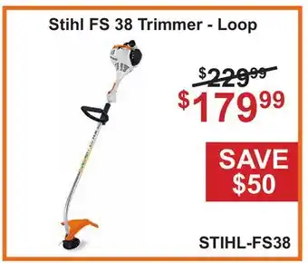 Atlas Tools & Machinery Stihl FS 38 Trimmer - Loop offer