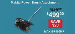 Atlas Tools & Machinery Makita Power Brush Attachment offer