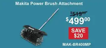 Atlas Tools & Machinery Makita Power Brush Attachment offer