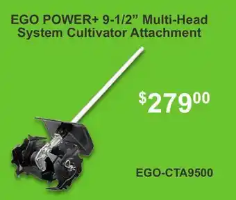 Atlas Tools & Machinery EGO POWER+ 9-1/2 Multi-Head System Cultivator Attachment offer