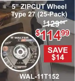 Atlas Tools & Machinery 5 ZIPCUT Wheel Type 27 (25-Pack) offer