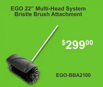 Atlas Tools & Machinery EGO 22 Multi-Head System Bristle Brush Attachment offer