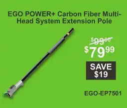 Atlas Tools & Machinery EGO POWER+ Carbon Fiber Multi- Head System Extension Pole offer