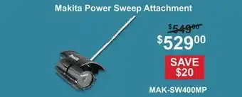 Atlas Tools & Machinery Makita Power Sweep Attachment offer