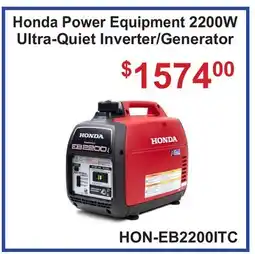 Atlas Tools & Machinery Honda Power Equipment 2200W Ultra-Quiet Inverter/Generator offer