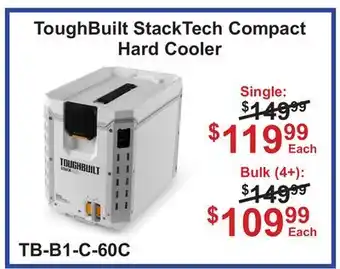 Atlas Tools & Machinery ToughBuilt StackTech Compact Hard Cooler offer