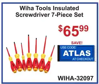 Atlas Tools & Machinery Wiha Tools Insulated Screwdriver 7-Piece Set offer