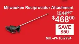 Atlas Tools & Machinery Milwaukee Reciprocator Attachment offer