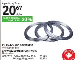 BMR FIL MARCHAND GALVANISÉ offer
