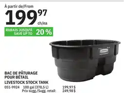 BMR BAC DE PÂTURAGE POUR BÉTAIL offer