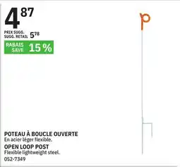 BMR POTEAU À BOUCLE OUVERTE offer