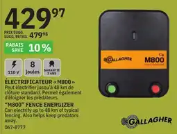 BMR Gallagher ÉLECTRIFICATEUR M800 offer