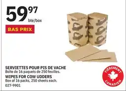 BMR SERVIETTES POUR PIS DE VACHE offer