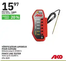 BMR VÉRIFICATEUR LUMINEUX POUR CLÔTURE offer