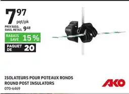 BMR ISOLATEURS POUR POTEAUX RONDS offer