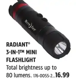 Canadian Tire RADIANT 3-IN-1 MINI FLASHLIGHT offer