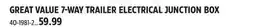 Canadian Tire Energizer 7-WAY TRAILER ELECTRICAL JUNCTION BOX offer
