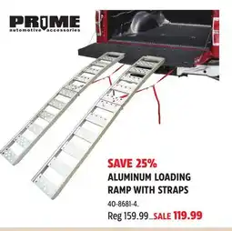 Canadian Tire PRIME ALUMINUM LOADING RAMP WITH STRAPS offer