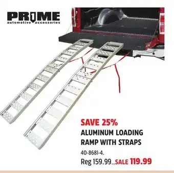 Canadian Tire PRIME ALUMINUM LOADING RAMP WITH STRAPS offer