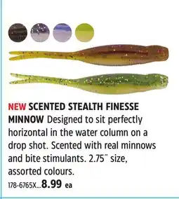 Canadian Tire X Zone SCENTED STEALTH FINESSE MINNOW offer