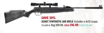 Canadian Tire STOEGER X20GT SYNTHETIC AIR RIFLE offer