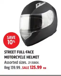 Canadian Tire VCAN STREET FULL-FACE MOTORCYCLE HELMET offer