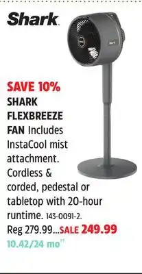 Canadian Tire SHARK FLEXBREEZE FAN offer