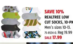 Canadian Tire REALTREE LOW CUT SOCKS, 10-PK offer
