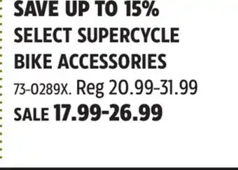 Canadian Tire SELECT SUPERCYCLE BIKE ACCESSORIES offer