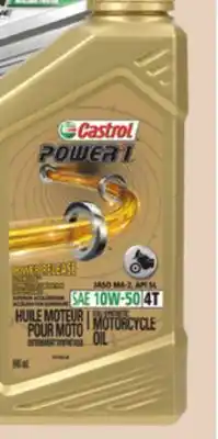Canadian Tire Castrol POWER1 4T MOTORCYCLE OIL, 946 ML offer
