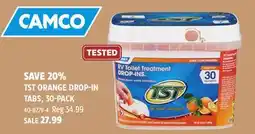 Canadian Tire Camco TST ORANGE DROP-IN TABS, 30-PACK offer