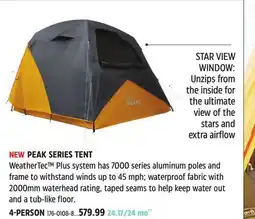 Canadian Tire PEAK SERIES TENT offer