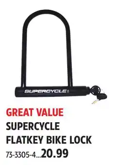 Canadian Tire SUPERCYCLE FLATKEY BIKE LOCK offer