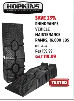 Canadian Tire Hopkins RHINORAMPS VEHICLE MAINTENANCE RAMPS, 16,000-LBS offer