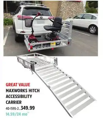Canadian Tire MAXWORKS HITCH ACCESSIBILITY CARRIER offer