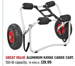 Canadian Tire ALUMINUM KAYAK CANOE CART offer