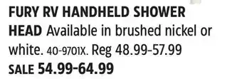 Canadian Tire FURY RV HANDHELD SHOWER HEAD offer