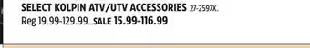 Canadian Tire SELECT KOLPIN ATV/UTV ACCESSORIES offer