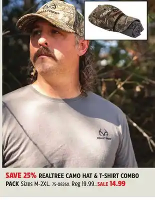 Canadian Tire REALTREE CAMO HAT & T-SHIRT COMBO PACK offer