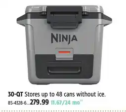 Canadian Tire NINJA 30-QT FROSTVAULT PORTABLE HARD COOLER WITH DRYCHILL DRAWER offer